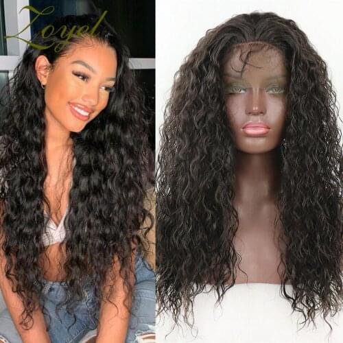 Zoyel Glueless Lace Wigs with Baby Hair for Women Loose Curly Hair Synthetic Lace Front Wigs Heat Resistant FiberRealistic Daily