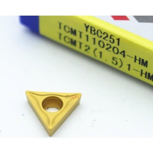 Free shipping TCMT110204 HM YBC251 Internal Turning Tools Carbide inserts Cutting Tool CNC Tools Lathe tools Lathe cutter