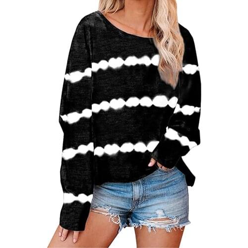 Plus Size Womens Tops And Blouses Womens Casual O-neck Solid Color Long Sleeve Top Pullover Blouse Blusas Mujer De Moda 2021