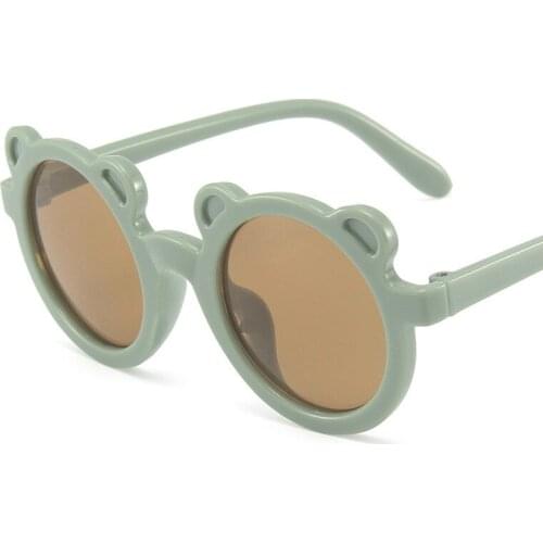 Childrens Retro Round Cute Sunglasses Girls Boys Decorative Glasses Outdoor Childrens Shade Glasses Fashion Sunglasses
