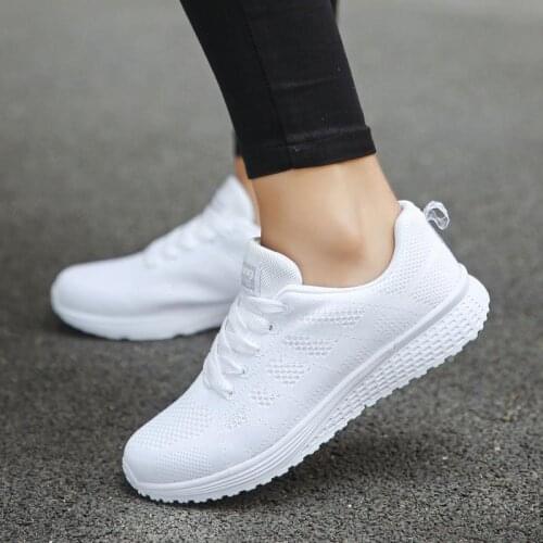 Hundunsnake Summer Mesh Sports Shoes Lady Running Shoes Womens Sneakers Womens Athletic Shoes Sport White Scarpe Donna B-198