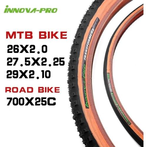 INNOVA Mountain Bicycle Tires 26 27.5 29 x 2.1/2.25 inch Anti Puncture Tyre Ultralight Road Bike Tire 700*25C Cycling Tyres
