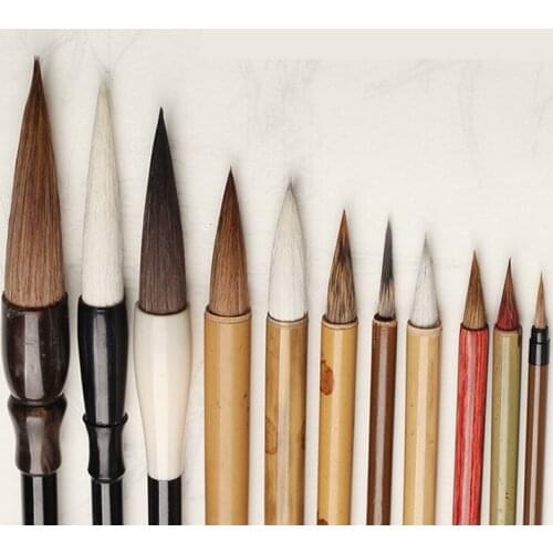 Chinese Watercolor Painting Brushes Tinta China 11pcs/set Chinese Meticulous Painting Brush Pen Freehand Painting Brush