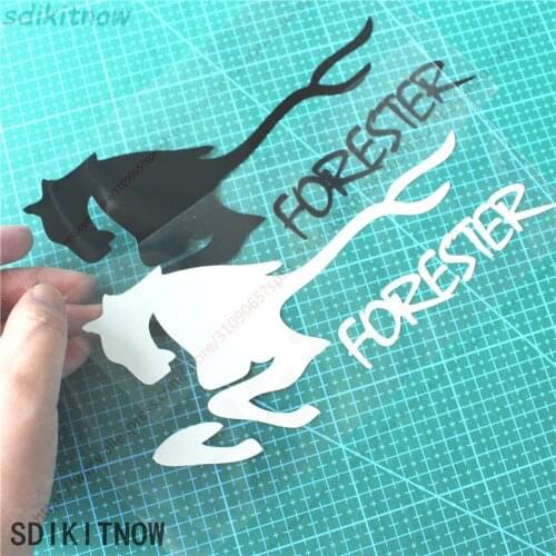 Horse Run Cool Sports Sticker Racing Windows Decal Car Styling For subaru forester 2009 2014 2019 2017 2011 2018 accessories