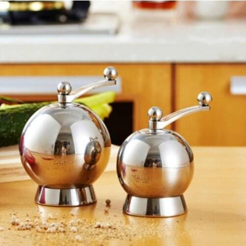 Pepper grinder 304 stainless steel household hand grinder pepper hand Mill white black pepper particle grinder pepper grinder
