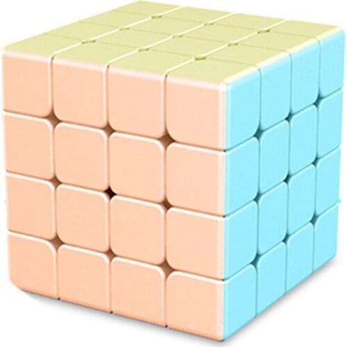 Moyu Meilong4 4x4x4 Cube Marcaron Series 4x4 Magic Cube Cartoon Color Competitive Performance