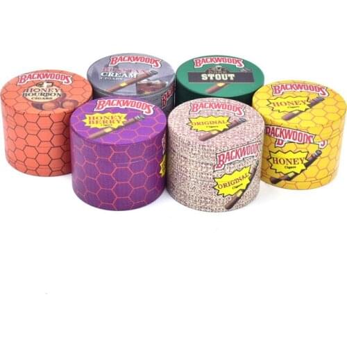 New Product Water Drop Grinder, Color Printing Zinc alloy 4-layer Crusher Smoke Pepperpot Spice Mill Grinder Accessories