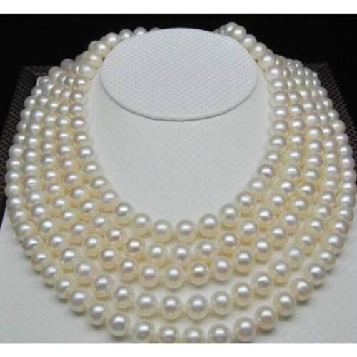 HUGE 48"10-11MM NATURAL SOUTH SEA GENUINE ROUND WHITE PEARL NECKLACE 14K AAA