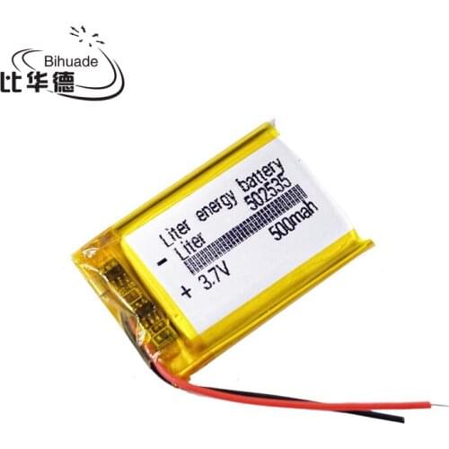 Wholesale 10 pcs 3.7V 400mAh 502535 Li-Po Lithium Polymer Rechargeable Battery For Mp3 Mp4 Mp5 DIY PAD DVD bluetooth headset