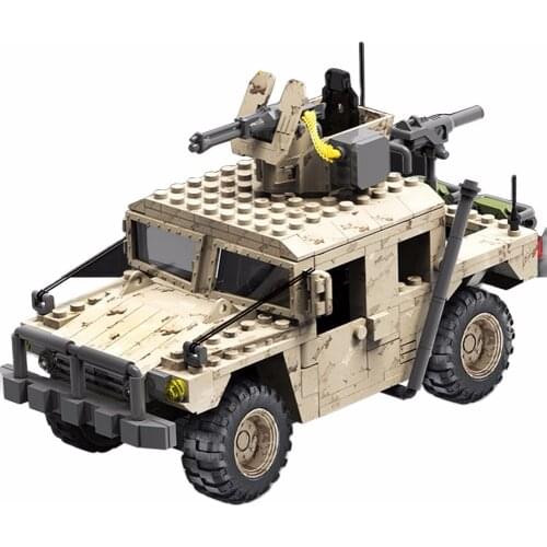 Chariot Series Tank Assembly Building Blocks Boys Puzzle Military Vehicles Armored Chariot Childrens Toy Gift