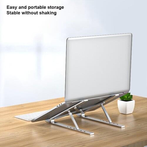 Foldable Laptop Bracket Portable Bracket Desktop Raised Aluminum Alloy Radiator Portable Adjustable Portable Lifting Base
