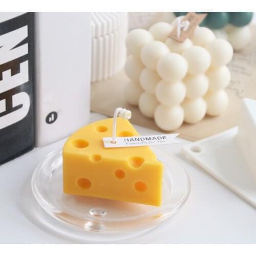 Cheese Candle Mold Handmade DIY Soap Making 3D Candle Molds Decoration Baking Moulds