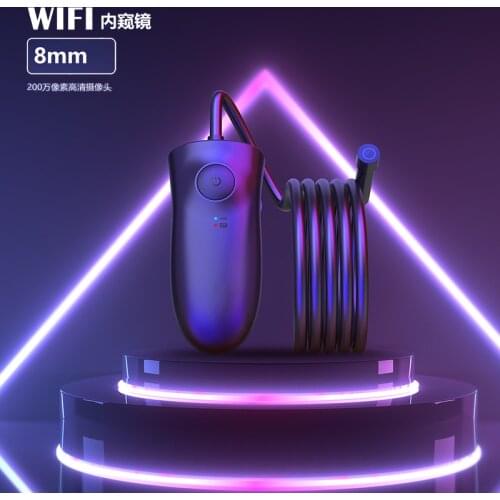 New 8mm USB endoscope WIFI integrated industrial endoscope Handheld car tube HD endoscope USB camera