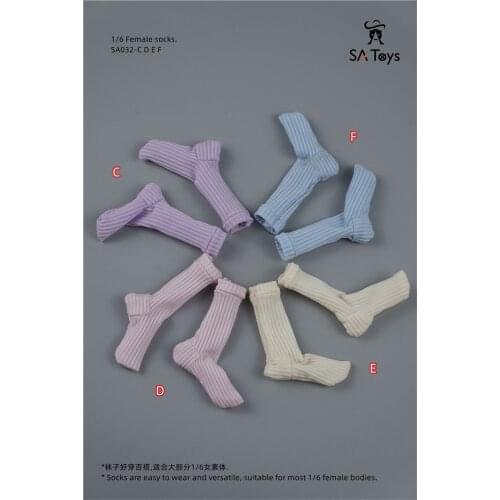 In Stock 1/6th Model Female Women Socks Are Fit For 12 Inch Female Body Figures Accessories