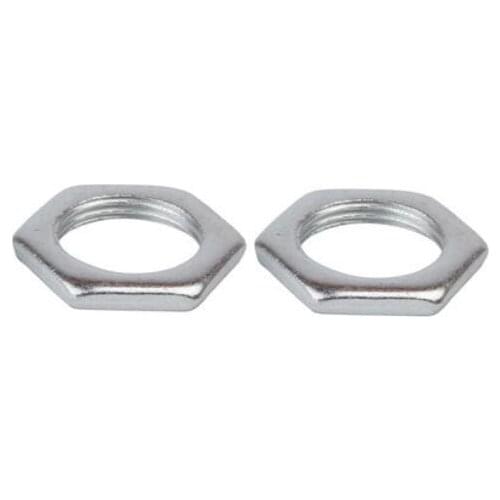 10pcs M20 M22 M24 hexagon flat nuts fine pitch small thin tooth hex female screw galvanized 3mm-4mm thickenss