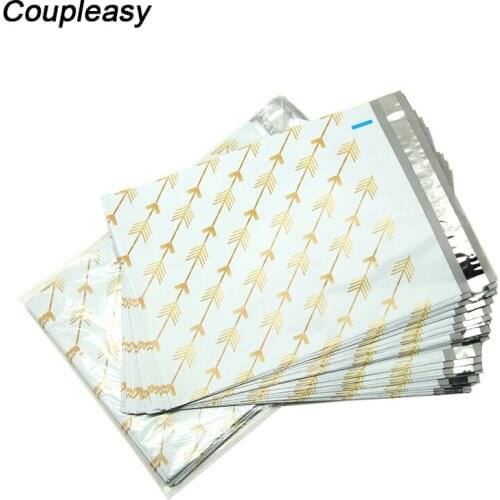 100Pcs 5 Designs Printing Poly Mailer Plastic Shipping Bags Waterproof Mailing Envelopes Self-Seal Plastic Mailing Bags 26x33cm