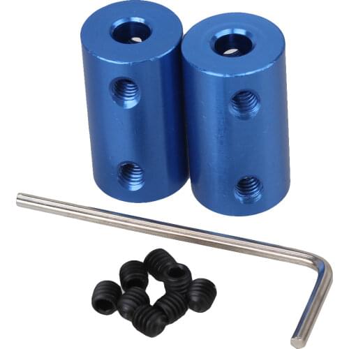 2 x 5mm-5mm Rigid Coupling Aluminum Shaft Coupling Coupler Motor Transmission
