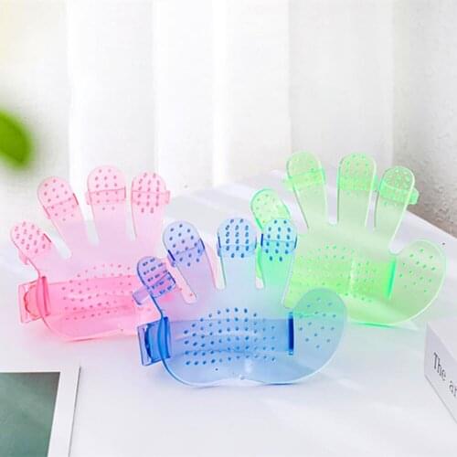 3pcs pet bath brush glove massage palm five-finger brush does not hurt the skin beauty supplies pet cleaning supplies cats dogs