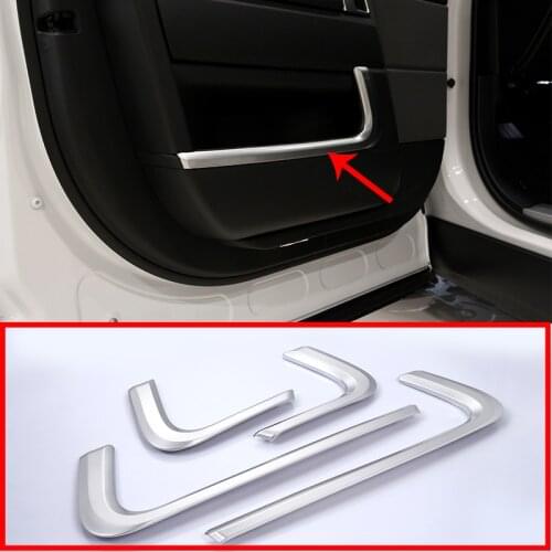 4 Pcs For Land Rover Range Rover Sport RR Sport 2014-2018 Car Styling ABS Chrome Inner Door Decoration Strip Trim Accessory