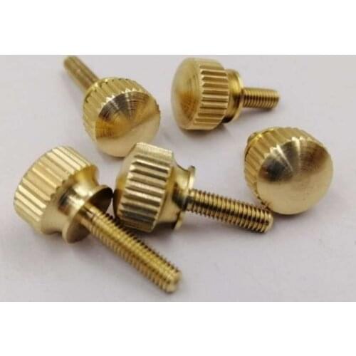 10PCS M3 M4 M5 M6 Hand Tighten Brass Knurled Screws Copper Twist Knurled bolts Computer Chass Bolt Thumb Screw