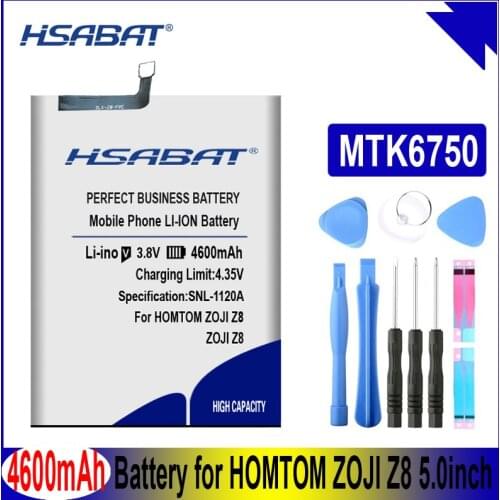 HSABAT Z8 4600mAh Battery for HOMTOM ZOJI Z8 5.0inch MTK6750 Batteries