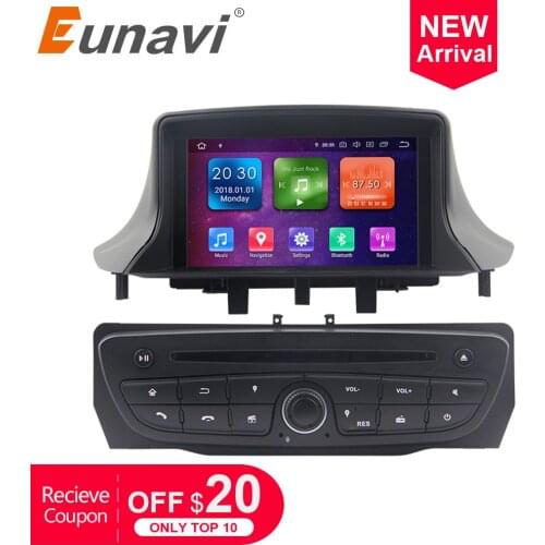 Eunavi Android 9 Car Radio Multimedia Stereo For Renault Megane 3 Fluence 2009-2015 GPS Navigation TDA7851 4G 64G WIFI headunit