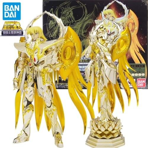Original BANDAI Saint Seiya Saint Cloth Myth EX Soul Of Gold Virgo Shaka PVC Anime Action Figure Collection Model Toy For Kids