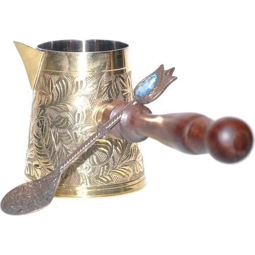 Hd My Store Coffee Pot Solid brass 3 Personality custom Production hand şçiliği gift Tattoo teapot