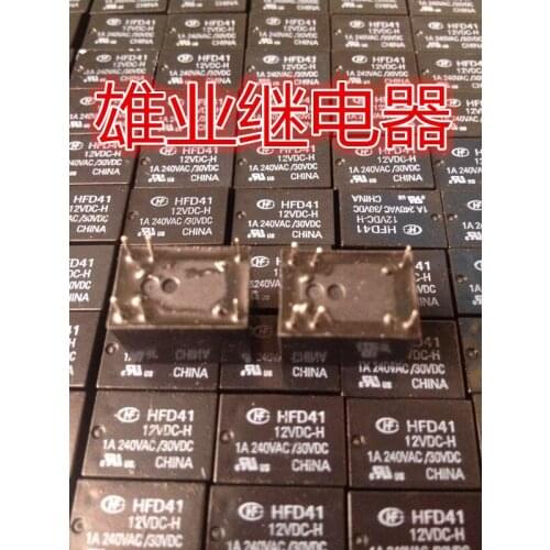 HFD41-12VDC-NS Relay HFD41-12VDC-H6PIN 1A240VAC