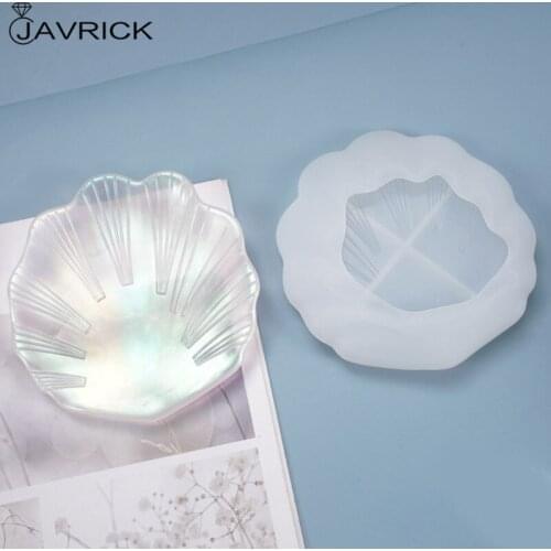 Crystal Epoxy Resin Mold Shell Dish Plate Casting Silicone Mould DIY Crafts Jewelry Decoration Making Tools