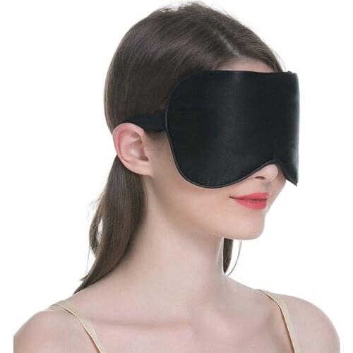 Natural Sleeping Eye Mask Soft Silk Travel Eyepatch Sleep Mask Eyeshade Cover Shade Eye Patch Women Men