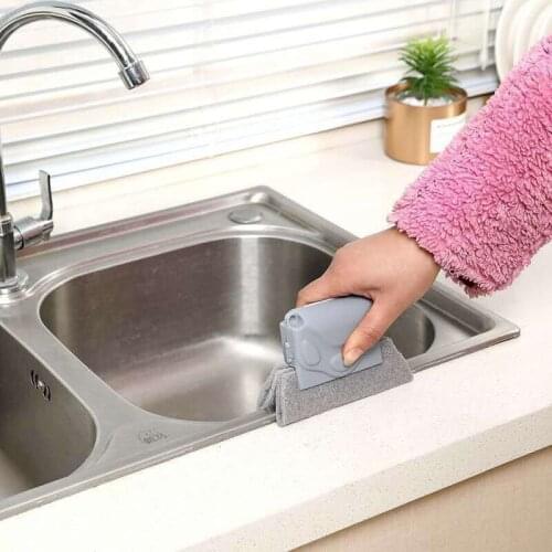 Window Groove Cleaning Brush Clamping Clean Tool Sweeping Small Brush Windowsill Gap Brush