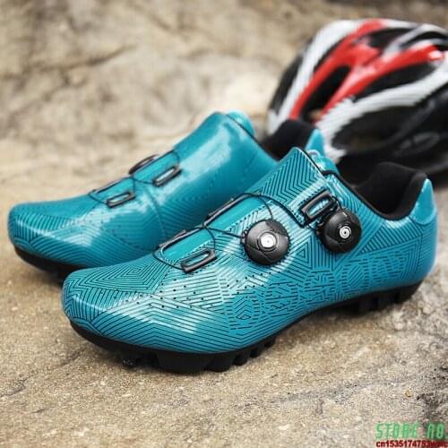 Cycling Shoes Four Seasons Locked Cycling Shoes Mens Single Car Lock Shoes Hard Bottom Power Road Bicycle Mountain