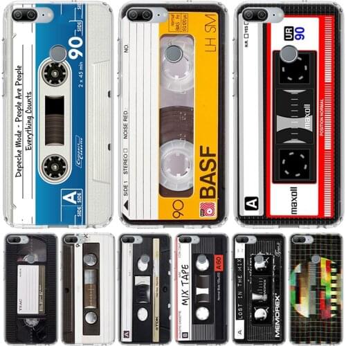 Vintage Magnetic Tape Cassette Phone Case for Huawei Honor 10 9 Lite Y9 Y5 Y6 Y7 2019 8X 8A 8S 7A 7X 10i 20i Pro V30 Art Coque C