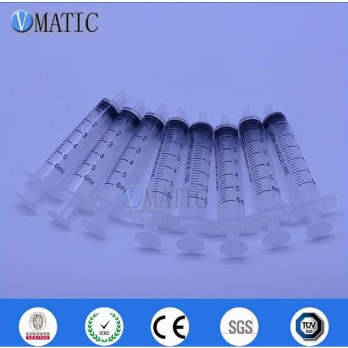 High Quality Non Sterilied 6cc 6ml Plastic Manual Syringe (Without Include Any Needle)