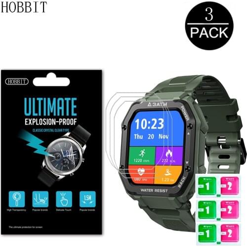 3Pcs 0.15mm Ultra-thin HD Clear Protection Film For KOSPET ROCK 2021 Screen Protector Anti-scratch Anti-shock PET Film Not Glass