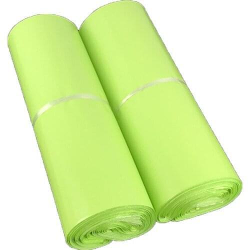 100Pcs Green Courier Bag Express Envelope Storage Bags Mail Bag Shipping Mailing Bags Self Adhesive Seal Plastic Packaging Pouch