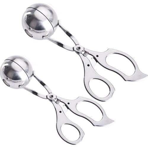 2PCS Stainless Steel Meatball Maker Clip Fish Ball Rice Ball Making Mold Form Tool Kitchen Accessories Gadgets
