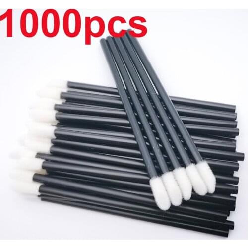 500/1000Pcs Disposable Lip Brush Lipstick Gloss Wands Applicator Makeup Tool Cosmetic Brushes Eyelash Eyebrow Accessories Pink