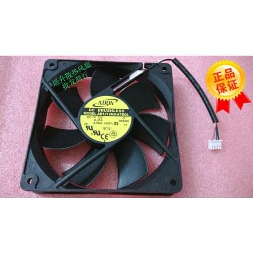 ADDA AD1212HB-A7BGL 12025 12cm 120*120*25mm DC 12V 0.37A 4-wires PWM server cooling fan
