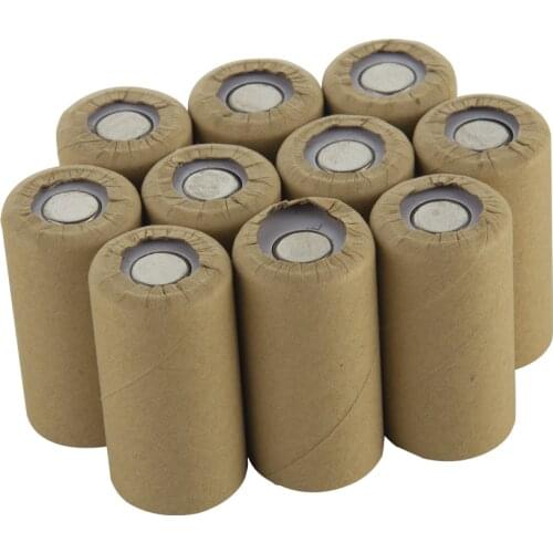 10pcs SC 4000mAh 1.2V Ni-MH power Battery cell rechargeable 30A 42x22mm Apply to electrical tools Electric drill