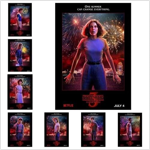 Diy 5d diamond painting Stranger things rhinestones pictures TV show poster embroidery cross stitch needlework decor home WG1256