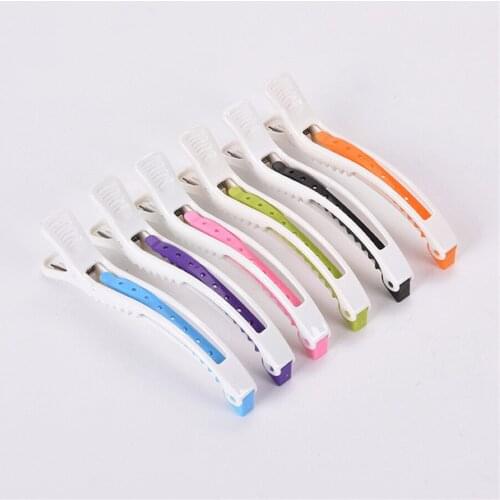 White Series Penguin Hairdressing Hairpin Salon Barbershop Long Hair Coloring Perming Zone Positioning Plastic Hair Clip G995