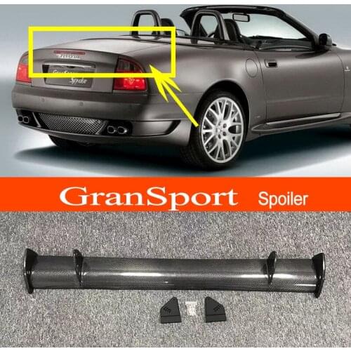For Maserati GranSport Sedan Real Carbon Fiber GT-style Car-styling Sporty Rear Trunk Wing Spoiler
