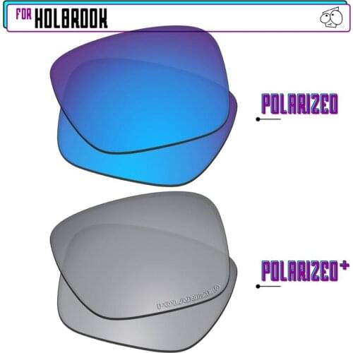 EZReplace Polarized Replacement Lenses for - Oakley Holbrook Sunglasses - Sir P Plus-BluePPlus