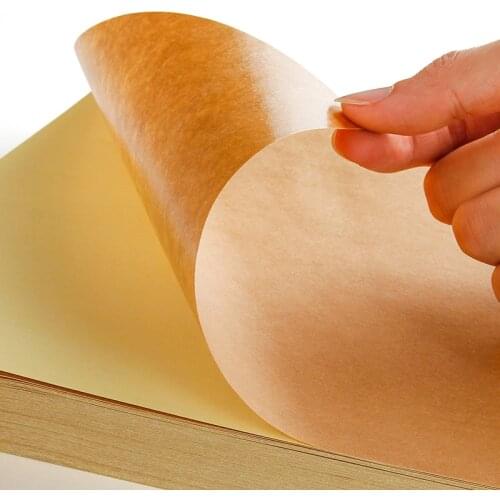 A4 A5 Brown Kraft Paper Self Adhesive Sticker printing labels for Inkjet Laser Printing Copier Craft Paper 20 50 Sheets 80g