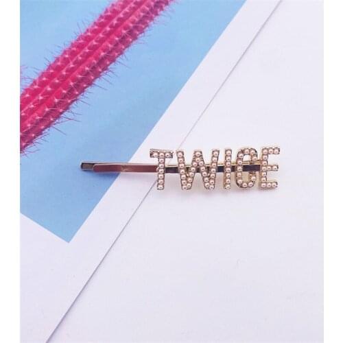 KPOP 1PCS GOT7 EXO NCT TWICE LUCAS SEVENTEEN Hairpin Diamond Clip Jewelry Fans Collection Gifts A27