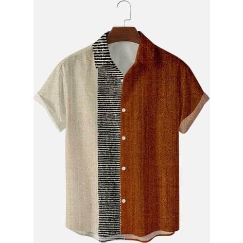 Moringcute Mens Striped T-shirts