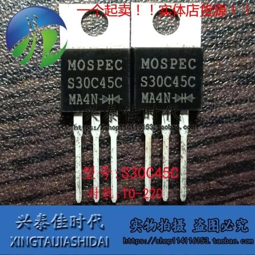 New 5pcs S30C45C 30A/45V TO-220