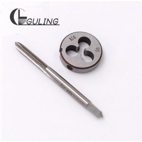 1 Set HSS Left Hand Screw tap and die set M3 M4 M5 M6 M8 M10 M12 M13 M14 M15 Round dies Metric Fine Thread Straight Flute taps